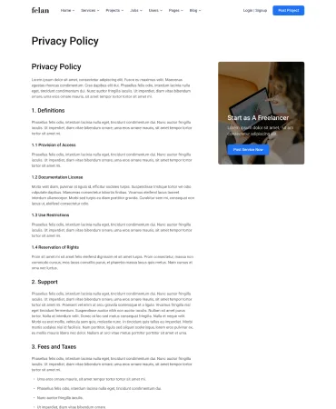 Privacy Policy Page